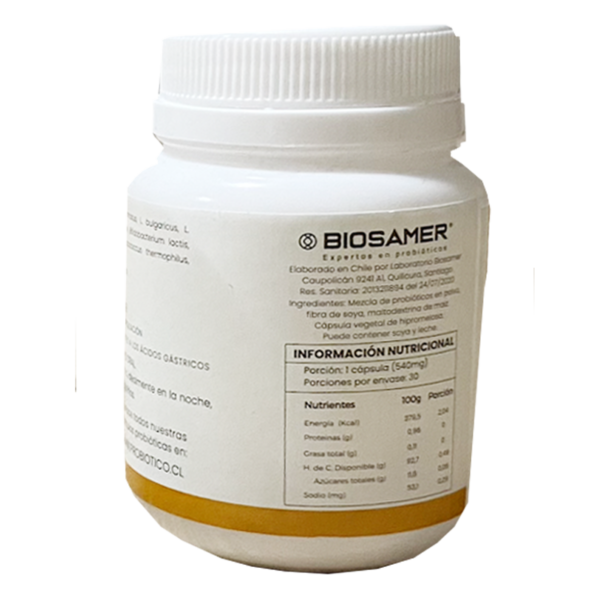 Probioticos Multicepa Digestiva 30 Cápsulas Biosamer - Image 4