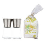 Pack 2 Molinillos 13cms. + Sal de Mar de  Cahuil Agronewen