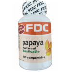 Papaya Enzima 100 Comprimidos Masticables FDC