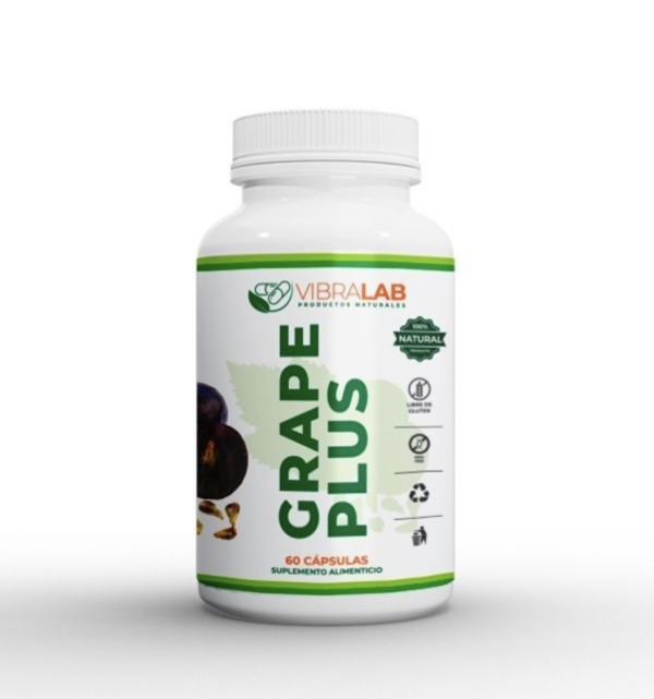 Grape Plus 60 Cápsulas Vegetales Pepa de Uva/ Calaguala Vibralab