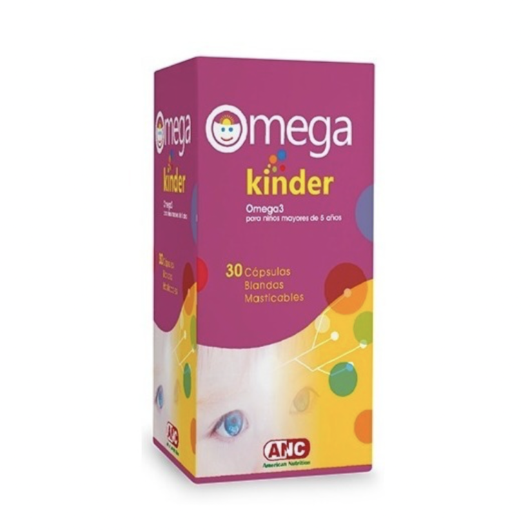 Omega Kinder 30 Cápsulas Masticables de Omega 3 ANC Agro Newen
