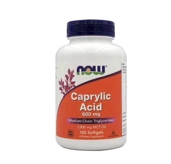 Caprylic Acid 600mg. 100 Cápsulas SoftGel Now