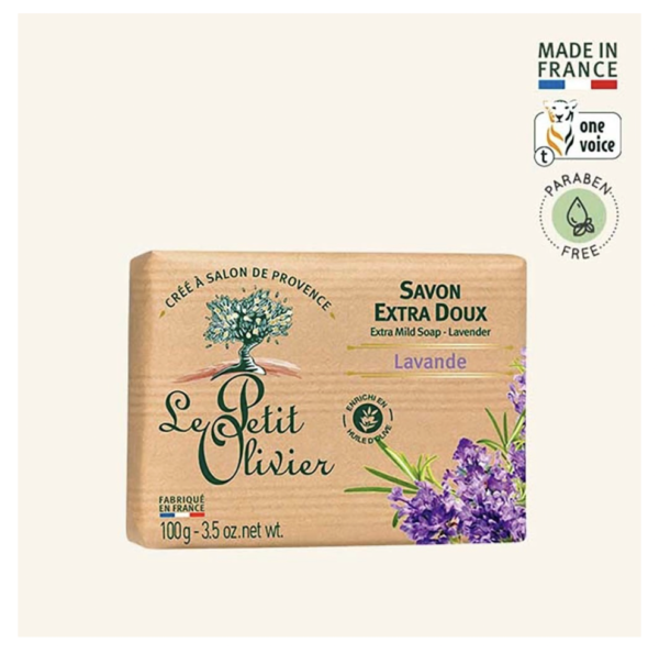 Jabón Extra Suave de Lavanda 100g. Le Petit