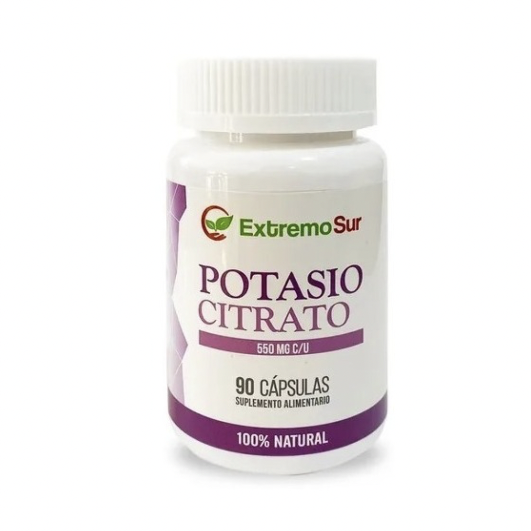 Potasio, 60 Cápsulas 600 Mg, Natural Herbal