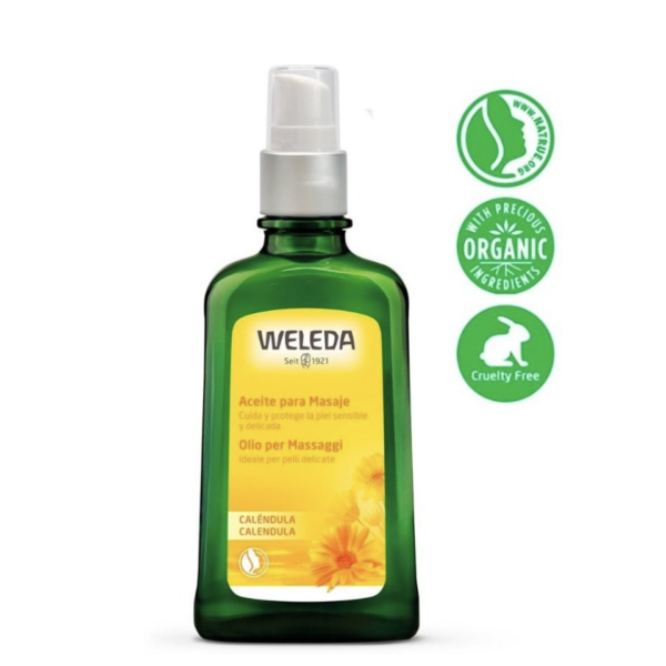 Aceite Masajes Caléndula Piel Sensible 100ml. Weleda - Image 2