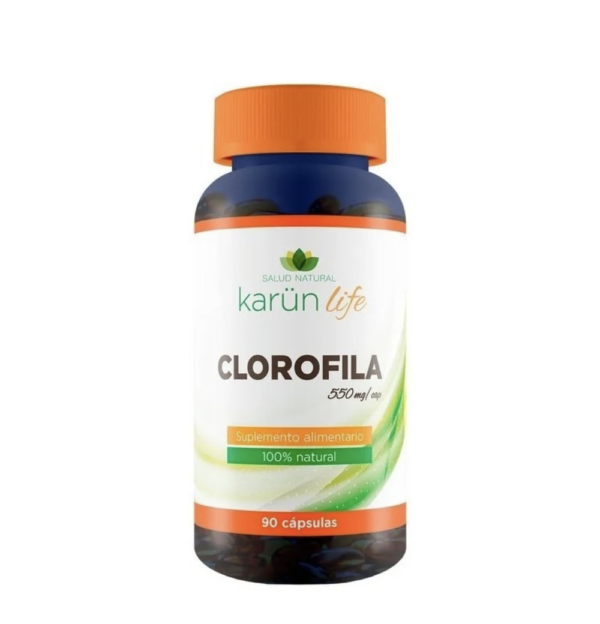 Clorofila 550mg. 90 Cápsulas 100% Naturales KarünLife