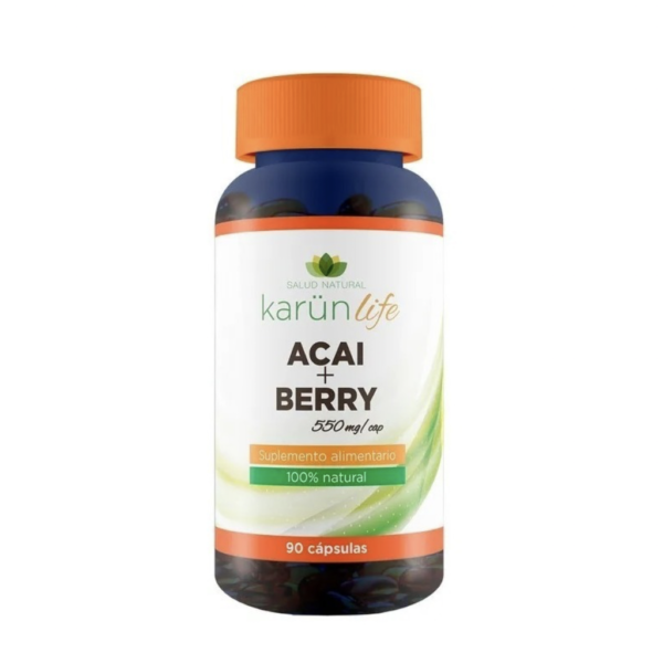 Acai + Berry 550mg. 90 Cápsulas 100% Naturales KarünLife