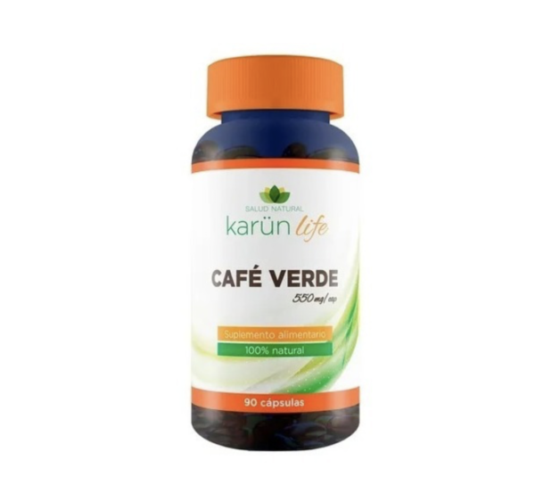 Café Verde 550mg. 90 Cápsulas 100% Naturales KarünLife