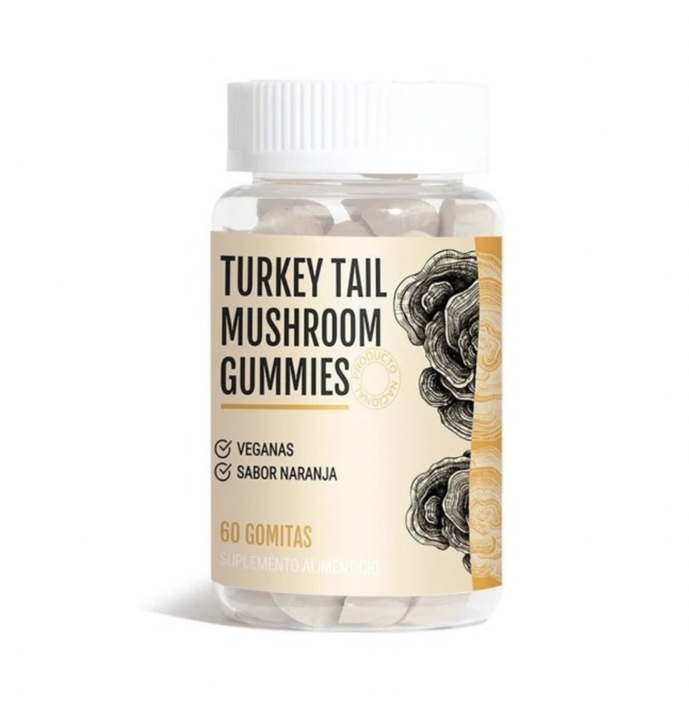 Turkey Tail Mushroom Gummies 60 Gomitas Veganas Super Fungi Agro Newen
