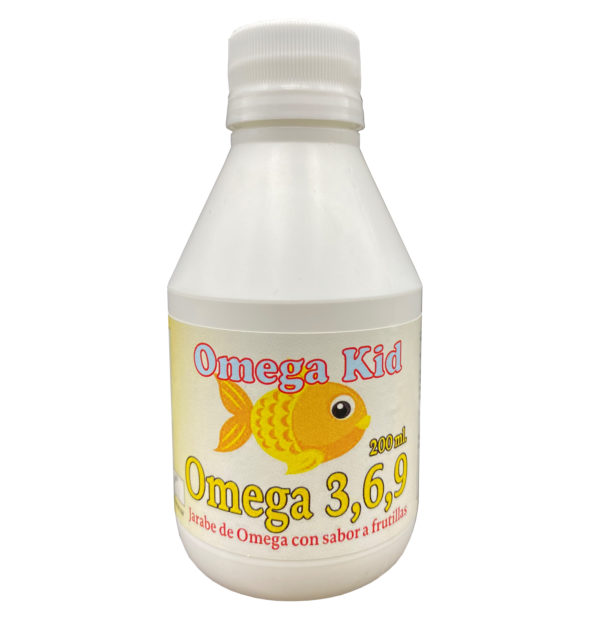 Omega Kid 3-6-9 Jarabe 200ml. Sabor Frutilla Natural Herbal