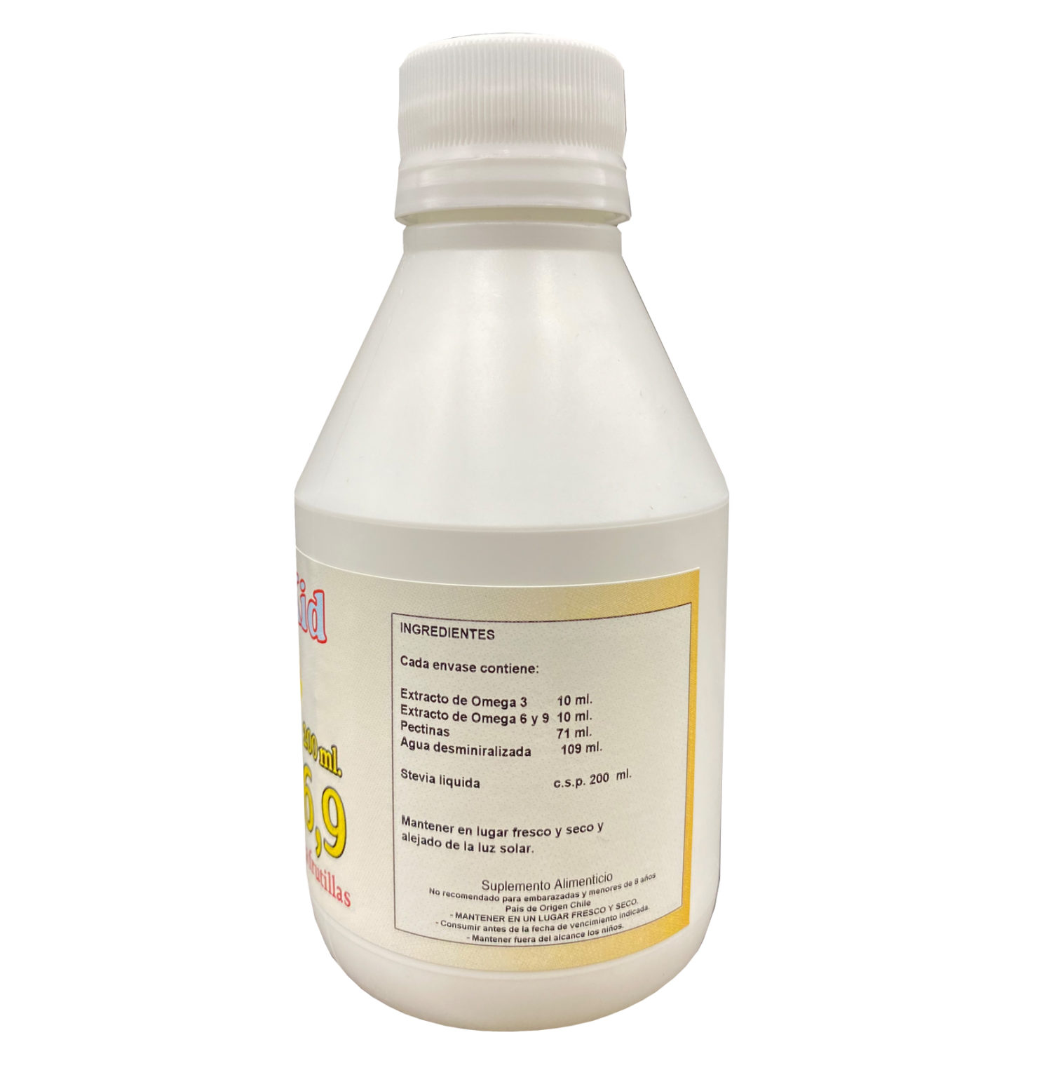 Omega Kid 369 Jarabe 200ml. Sabor Frutilla Natural Herbal Agro Newen