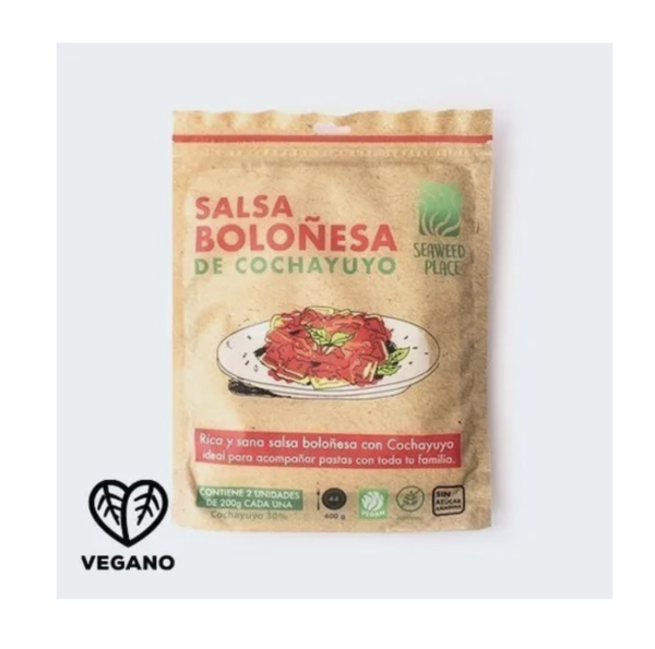 Salsa Boloñesa de Cochayuyo Vegano 400g. Seaweed Place