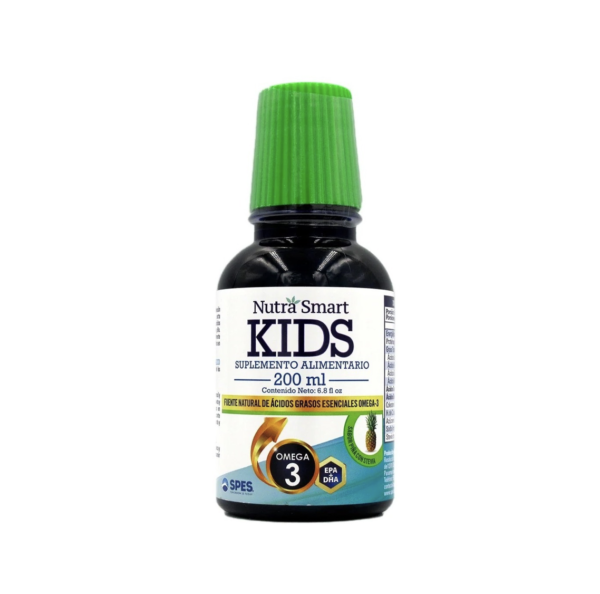 Aceite Nutra Kids Suplemento Alimentario Niños Omega3  Sabor Piña 200ml. Nutra Smart
