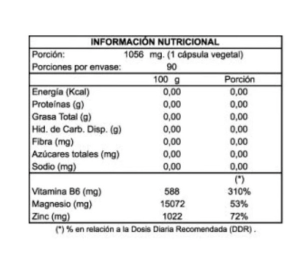 ZMA 90 Cápsulas Vegetales Zing y Magnesio -Vitamina B6 Now Sport - Image 2