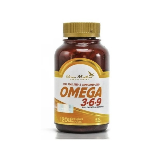 Triple Omega 3-6-9 120 Cápsulas Blandas Green Medical