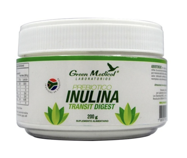 Inulina Prebiótico Polvo 200g. Green Medical