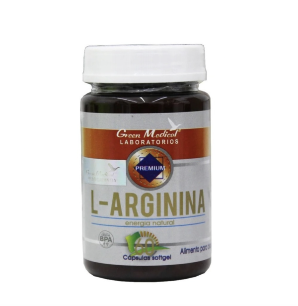 L-Aginina 60 Cápsulas Naturales Green Medical