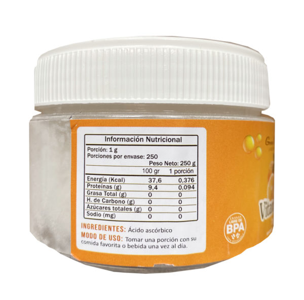 Vitamina C Inmunoestimulante 250g. Green Medical - Image 2
