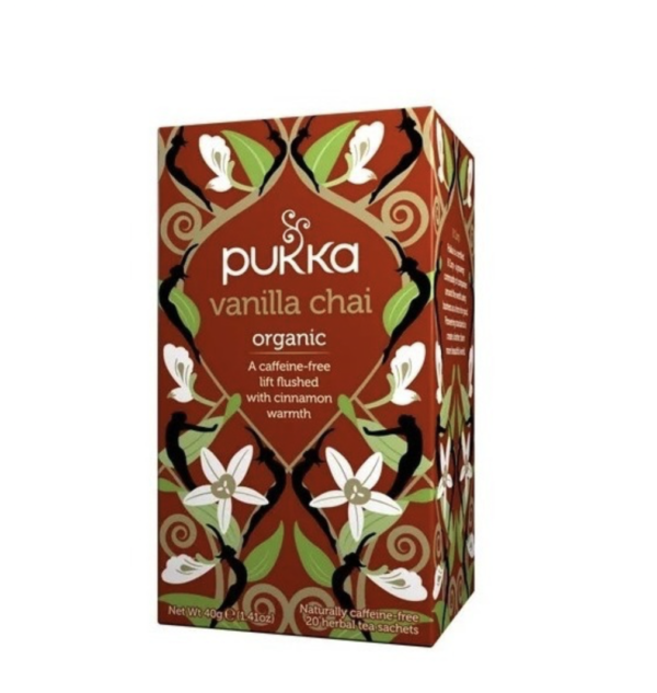Infusión Vanilla Chai Caja 100% Orgánico Vegano Pukka