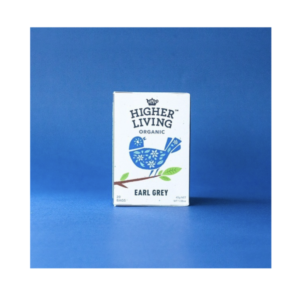 Te Negro y Bergamota Earl Grey Orgánico 20 Bolsitas Higher Living - Imagen 2
