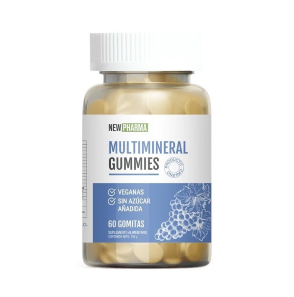 Multimineral 60 Gomitas Veganas sin Azúcar New Pharma