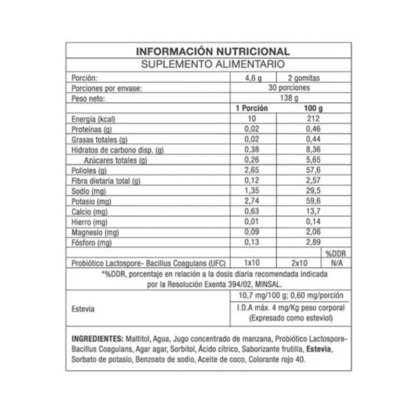 Probioticos 60 Gomitas Sabor Frutilla  Suplemento Alimentario New Pharma - Image 2