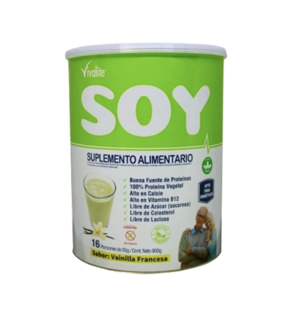 Soy Suplemento Alimentario Sabor Vainilla 900g. Adulto Senior Vivalite