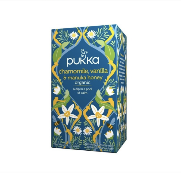 Infusión Chamomile, Vanilla & Nanuka Honey Orgánico 100% Pukka
