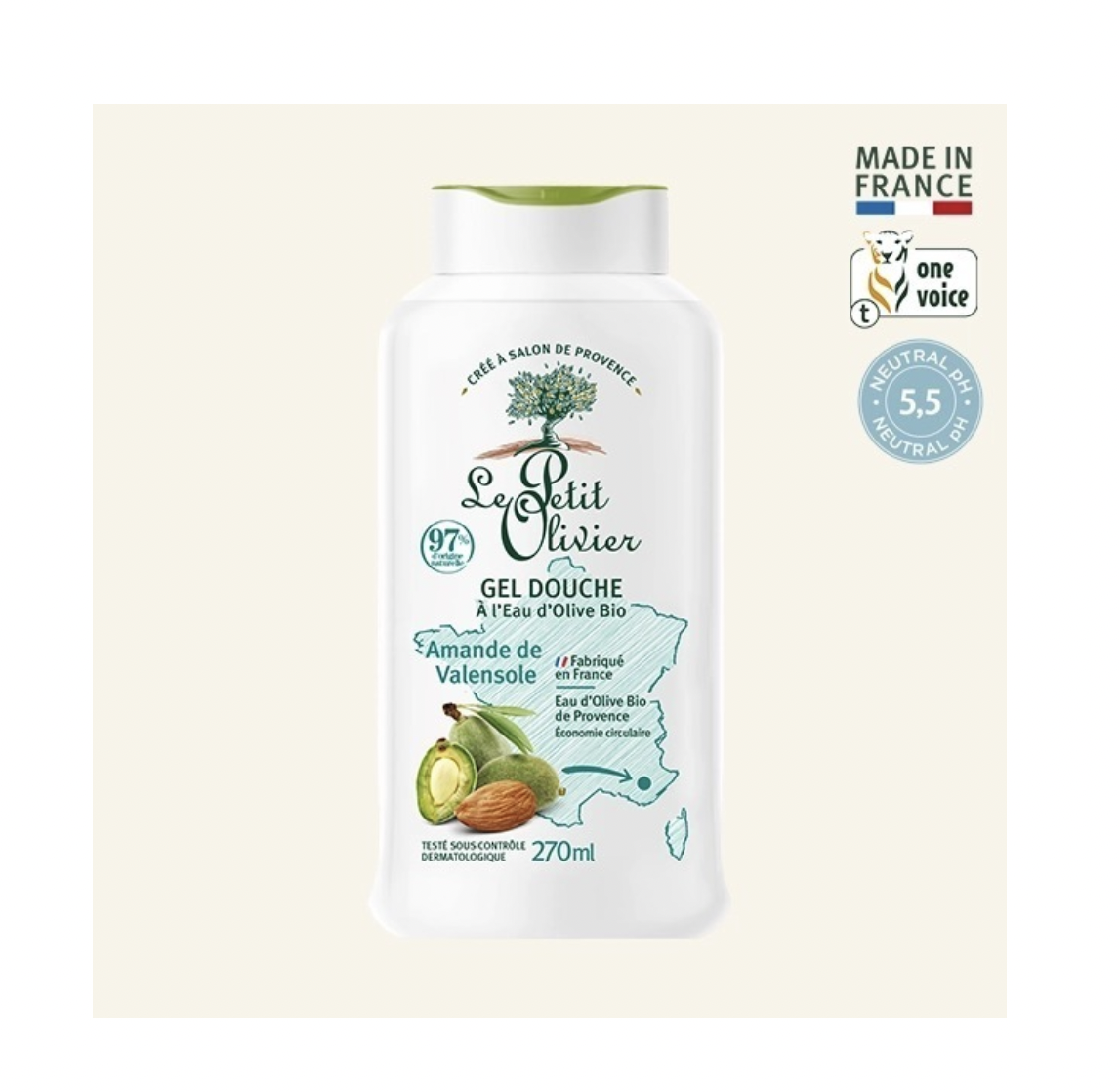 Gel Ducha con agua Oliva Ecológica - Durazno Organic Place