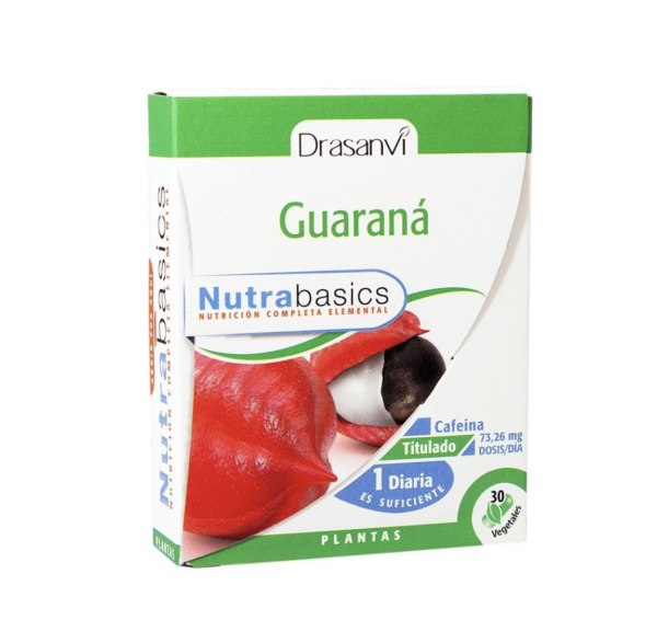 Guaraná 30 Cápsulas Vegetales 100% Nutrición Complementaria Drasanvi