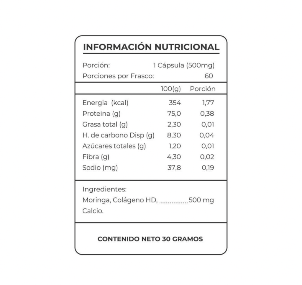 Oseo Artrit 60 Cápsulas Cúrcuma y Moringa 100% Naturales Vibralab ...