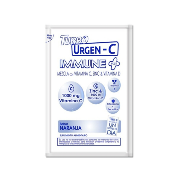 Turbo Urgen C Inmune Caja 10 Sobres Sabor Naranja NovaFoods - Image 3