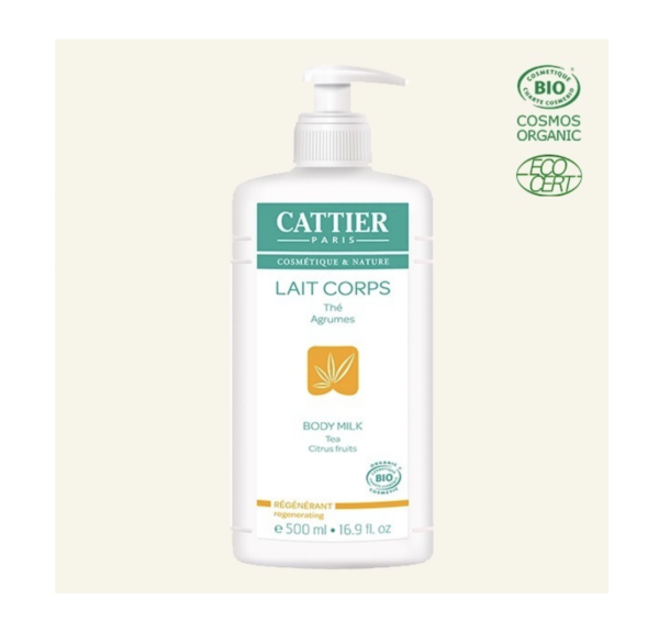 Leche Corporal Regenerante Té y Cítrico 500ml. Cattier