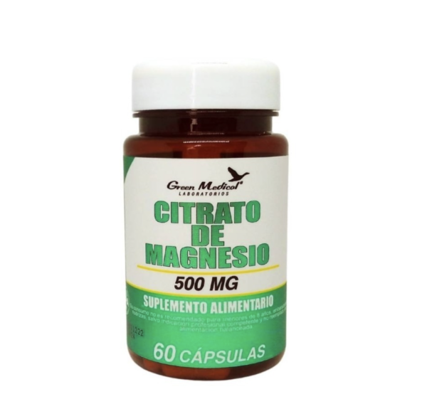 Citrato de Magnesio 500mg. 60 Cápsulas Green Medical