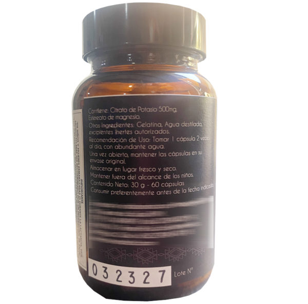 Citrato de Potasio 500mg. 60 Cápsulas Suplemento Alimentario Natural Telchi - Image 2