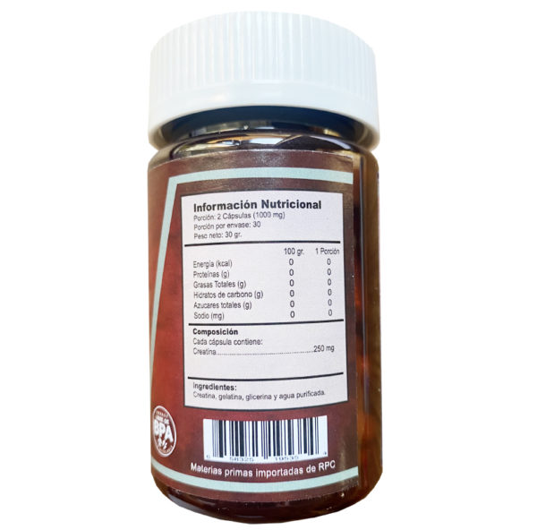 Creatina 500mg. 60 Cápsulas Green Medical - Image 2