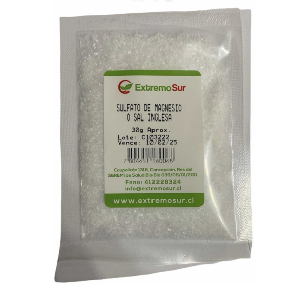 Pack 5 Sal Inglesa Epsom Baños de Sal 150g. Extremo Sur - Image 2