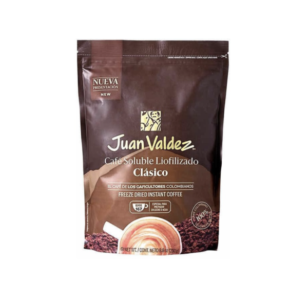 Bolsa Café Soluble Liofilizado Clásico 250g. Juan Valdez