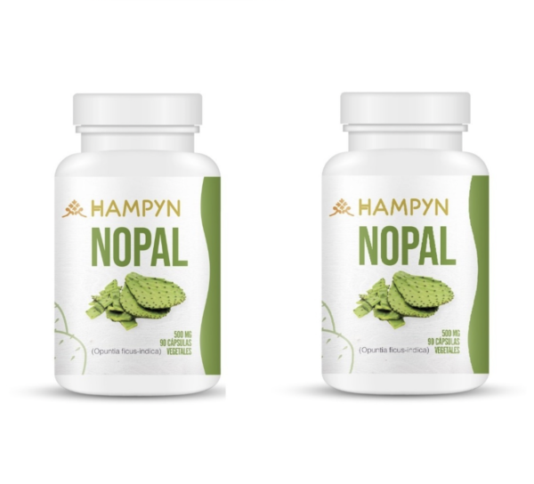Nopal 180 Cápsulas Vegetales 500mg. Hampyn