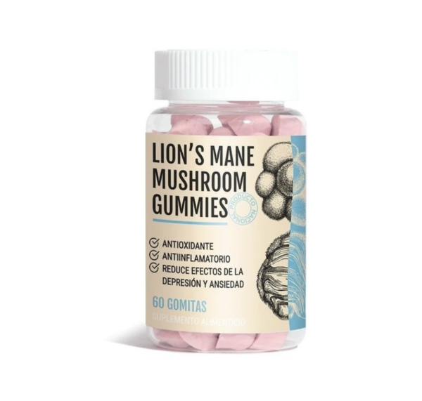 Melena de León 60 Gomitas Veganas Sabor Frutilla New Pharma
