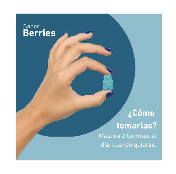 Gomitas Multivitamínicas y Biotina 60Unidades Sabor Berries Eterna Nutrition - Image 3