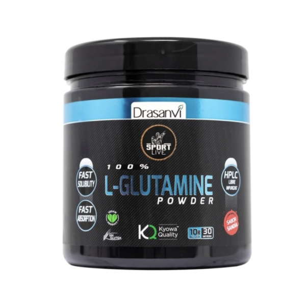 L-Glutamine Powder HPLC Sabor Sandía 300g. Drasanví