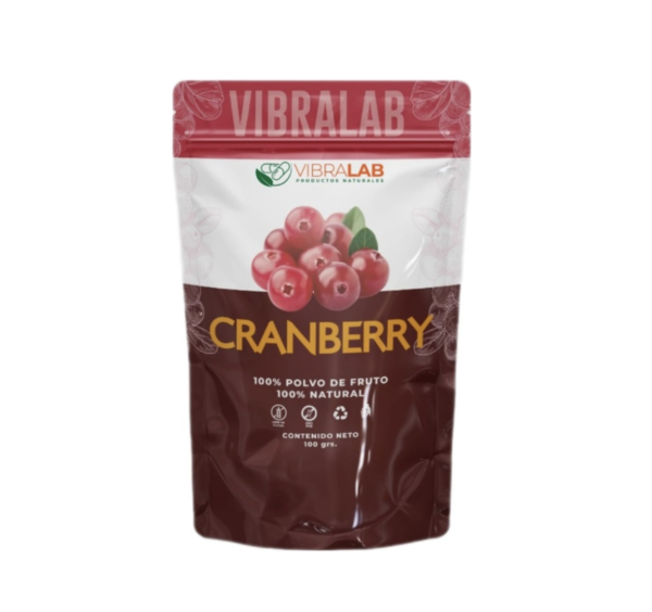 Cranberry 100% Polvo de Fruto Natural 100g. Vibralab