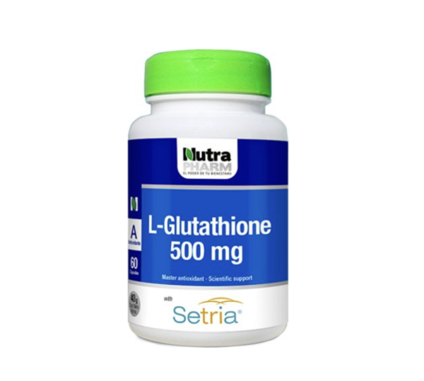 L-Glutathione 500mg. Antioxidante Master 60 Cápsulas Nutra Pharm