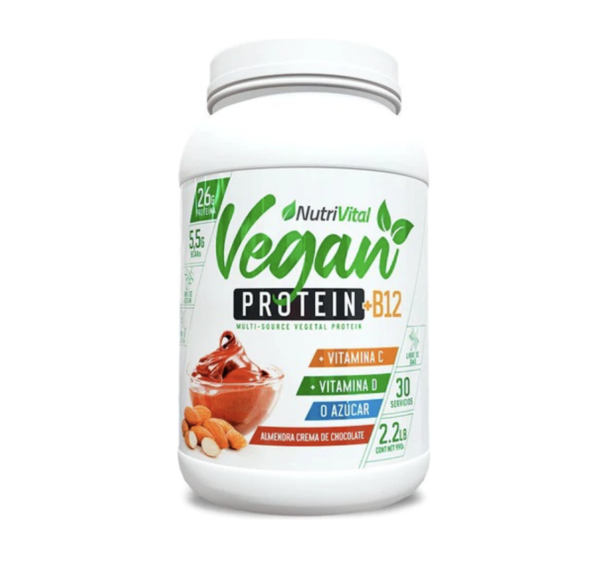 Protein Vegan + B12 Multiproteinas y Vitaminas  990g. NutriVital