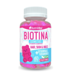 Biotina 60 Gomitas Hair, Skin & Nails Vegano 168g. NutriVital