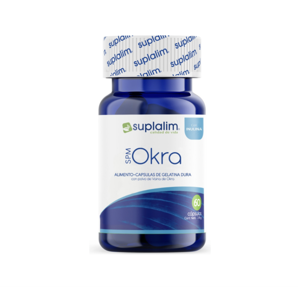 Okra + Inulina 60 Cápsulas Suplemento Alimentario Suplalim