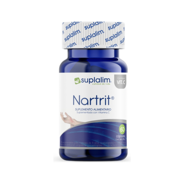 Nartrit con Vitamina C 60 Cápsulas Suplemento Alimentario Suplalim