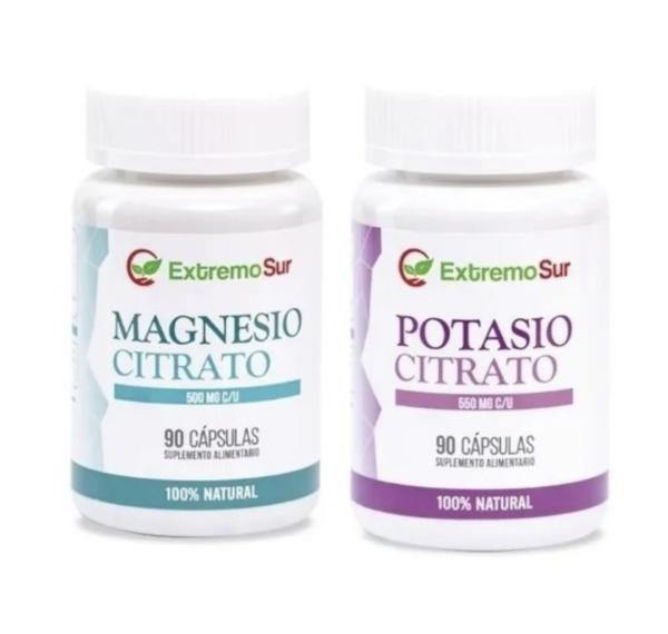 Pack Citrato de Magnesio + Citrato de Potasio 180 Cápsulas Extremo Sur