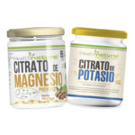 Pack Citrato Magnesio y Citrato Potasio Polvo 400g. Health Natural
